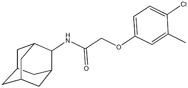 N-(2-adamantyl)-2-(4-chloro-3-methylphenoxy)acetamide Structure