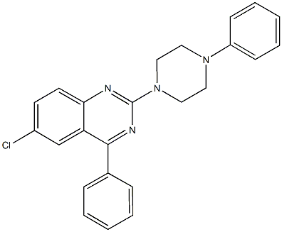 6-chloro-4-phenyl-2-(4-phenyl-1-piperazinyl)quinazoline|