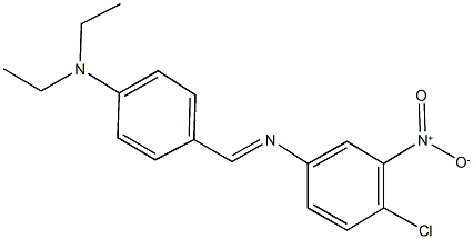 4-chloro-N-[4-(diethylamino)benzylidene]-3-nitroaniline Structure