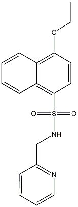  4-ethoxy-N-(2-pyridinylmethyl)-1-naphthalenesulfonamide