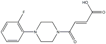 4-[4-(2-fluorophenyl)-1-piperazinyl]-4-oxo-2-butenoic acid 化学構造式