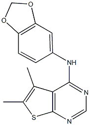 N-(1,3-benzodioxol-5-yl)-5,6-dimethylthieno[2,3-d]pyrimidin-4-amine