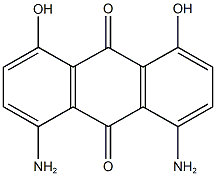 1,8-diamino-4,5-dihydroxyanthra-9,10-quinone Struktur