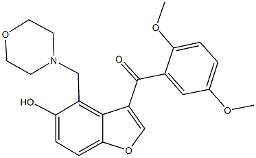  (2,5-dimethoxyphenyl)[5-hydroxy-4-(4-morpholinylmethyl)-1-benzofuran-3-yl]methanone
