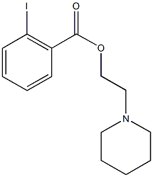 2-(1-piperidinyl)ethyl 2-iodobenzoate Structure