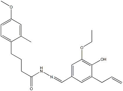 N'-(3-allyl-5-ethoxy-4-hydroxybenzylidene)-4-(4-methoxy-2-methylphenyl)butanohydrazide