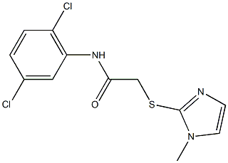  N-(2,5-dichlorophenyl)-2-[(1-methyl-1H-imidazol-2-yl)sulfanyl]acetamide