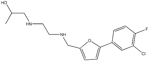  1-{[2-({[5-(3-chloro-4-fluorophenyl)-2-furyl]methyl}amino)ethyl]amino}-2-propanol