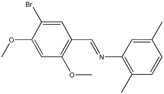 N-(5-bromo-2,4-dimethoxybenzylidene)-N-(2,5-dimethylphenyl)amine