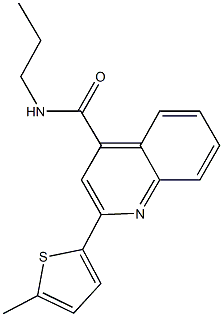 2-(5-methyl-2-thienyl)-N-propyl-4-quinolinecarboxamide