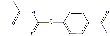 N-(4-acetylphenyl)-N'-propionylthiourea Structure