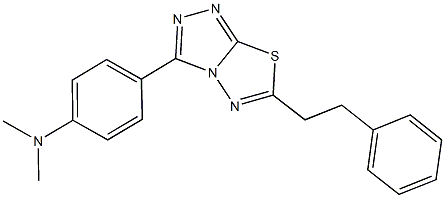  N,N-dimethyl-N-{4-[6-(2-phenylethyl)[1,2,4]triazolo[3,4-b][1,3,4]thiadiazol-3-yl]phenyl}amine