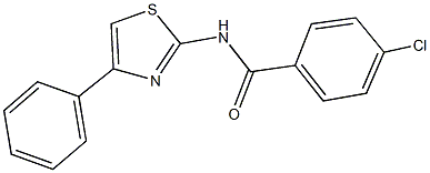  4-chloro-N-(4-phenyl-1,3-thiazol-2-yl)benzamide