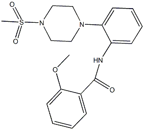  2-methoxy-N-{2-[4-(methylsulfonyl)-1-piperazinyl]phenyl}benzamide