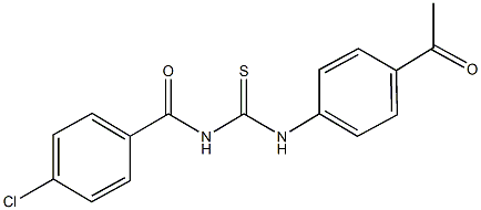 N-(4-acetylphenyl)-N'-(4-chlorobenzoyl)thiourea