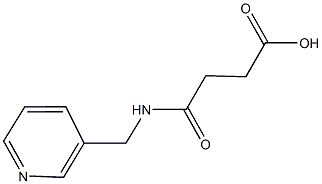 4-oxo-4-[(3-pyridinylmethyl)amino]butanoic acid Struktur
