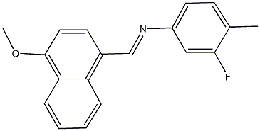  N-(3-fluoro-4-methylphenyl)-N-[(4-methoxy-1-naphthyl)methylene]amine