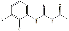 N-acetyl-N'-(2,3-dichlorophenyl)thiourea Struktur