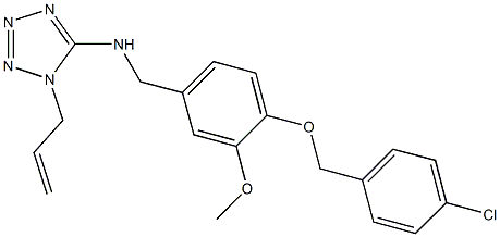 N-(1-allyl-1H-tetraazol-5-yl)-N-{4-[(4-chlorobenzyl)oxy]-3-methoxybenzyl}amine|