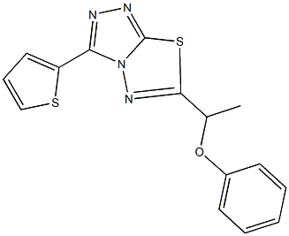 phenyl 1-[3-(2-thienyl)[1,2,4]triazolo[3,4-b][1,3,4]thiadiazol-6-yl]ethyl ether