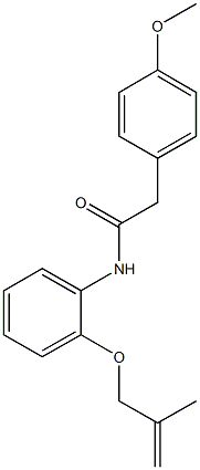 2-(4-methoxyphenyl)-N-{2-[(2-methyl-2-propenyl)oxy]phenyl}acetamide