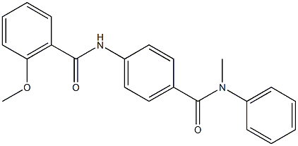 2-methoxy-N-{4-[(methylanilino)carbonyl]phenyl}benzamide