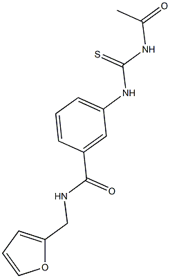 3-{[(acetylamino)carbothioyl]amino}-N-(2-furylmethyl)benzamide