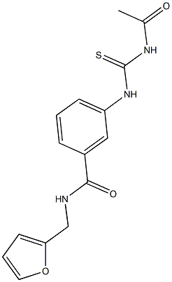  3-{[(acetylamino)carbothioyl]amino}-N-(2-furylmethyl)benzamide