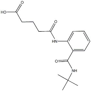 5-{2-[(tert-butylamino)carbonyl]anilino}-5-oxopentanoic acid