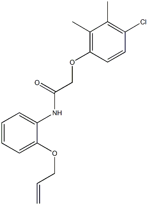 N-[2-(allyloxy)phenyl]-2-(4-chloro-2,3-dimethylphenoxy)acetamide 结构式