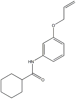 N-[3-(allyloxy)phenyl]cyclohexanecarboxamide Struktur
