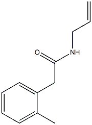 N-allyl-2-(2-methylphenyl)acetamide,,结构式