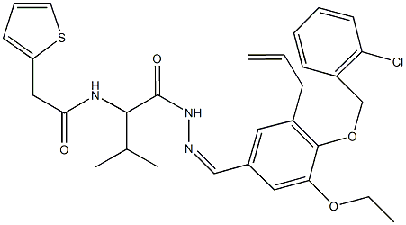 N-{1-[(2-{3-allyl-4-[(2-chlorobenzyl)oxy]-5-ethoxybenzylidene}hydrazino)carbonyl]-2-methylpropyl}-2-thien-2-ylacetamide