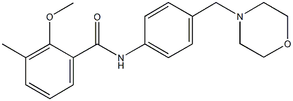 2-methoxy-3-methyl-N-[4-(4-morpholinylmethyl)phenyl]benzamide