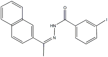 3-iodo-N'-[1-(2-naphthyl)ethylidene]benzohydrazide Structure