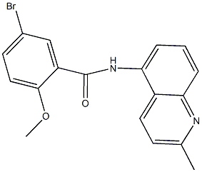  5-bromo-2-methoxy-N-(2-methyl-5-quinolinyl)benzamide