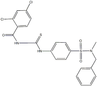  N-benzyl-4-({[(2,4-dichlorobenzoyl)amino]carbothioyl}amino)-N-methylbenzenesulfonamide