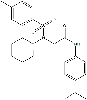  2-{cyclohexyl[(4-methylphenyl)sulfonyl]amino}-N-(4-isopropylphenyl)acetamide