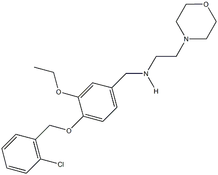  N-{4-[(2-chlorobenzyl)oxy]-3-ethoxybenzyl}-N-[2-(4-morpholinyl)ethyl]amine