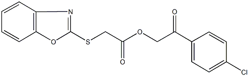  2-(4-chlorophenyl)-2-oxoethyl (1,3-benzoxazol-2-ylsulfanyl)acetate