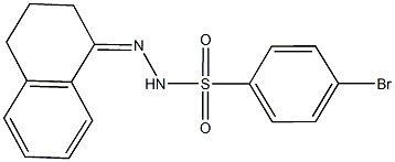  4-bromo-N'-(3,4-dihydro-1(2H)-naphthalenylidene)benzenesulfonohydrazide