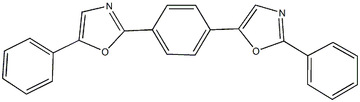 5-phenyl-2-[4-(2-phenyl-1,3-oxazol-5-yl)phenyl]-1,3-oxazole Struktur