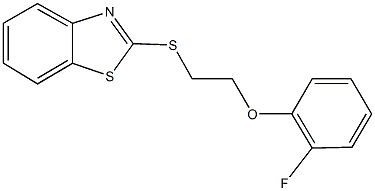 2-{[2-(2-fluorophenoxy)ethyl]sulfanyl}-1,3-benzothiazole Structure