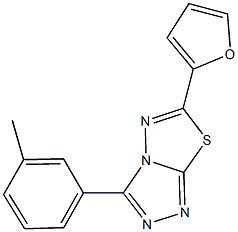 6-(2-furyl)-3-(3-methylphenyl)[1,2,4]triazolo[3,4-b][1,3,4]thiadiazole|