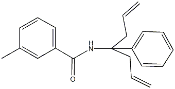 N-(1-allyl-1-phenyl-3-butenyl)-3-methylbenzamide 结构式