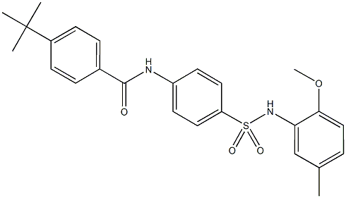 4-tert-butyl-N-{4-[(2-methoxy-5-methylanilino)sulfonyl]phenyl}benzamide