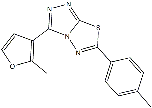 3-(2-methyl-3-furyl)-6-(4-methylphenyl)[1,2,4]triazolo[3,4-b][1,3,4]thiadiazole