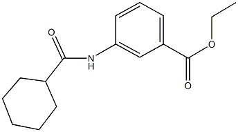  ethyl 3-[(cyclohexylcarbonyl)amino]benzoate