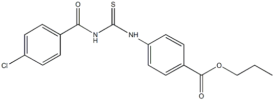  propyl 4-({[(4-chlorobenzoyl)amino]carbothioyl}amino)benzoate