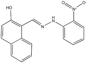 2-hydroxy-1-naphthaldehyde {2-nitrophenyl}hydrazone Structure